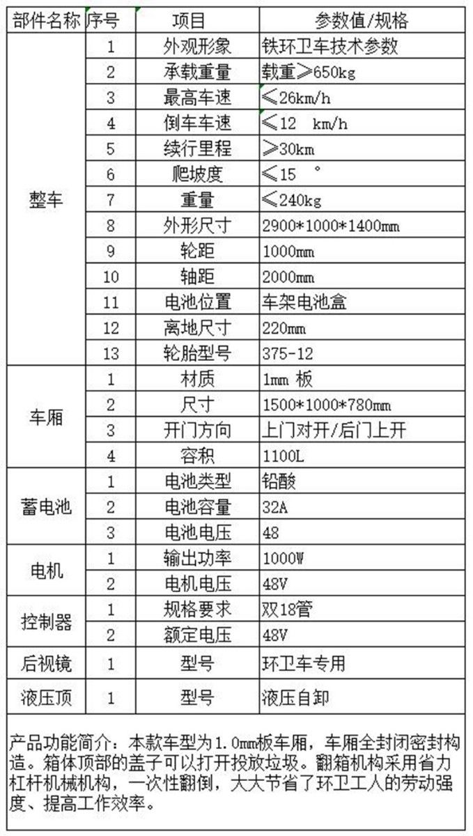 240升單桶運輸車